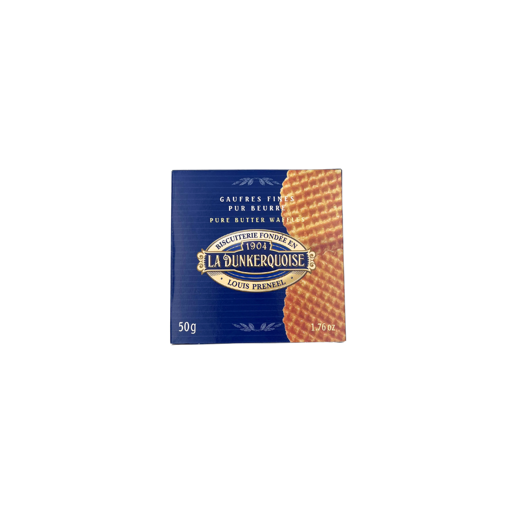 La Dunkerquoise - Gofres finos pura mantequilla 50 g - La Dunkerquoise