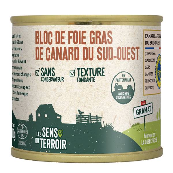 Les Sens du Terroir - Bloque de foie gras del Suroeste IGP 100 g - Les Sens du Terroir - Imagen 1