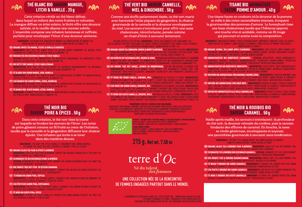 Terre d'Oc - Coffret thés et tisane de Noël BIO - Terre d'Oc - Image 3