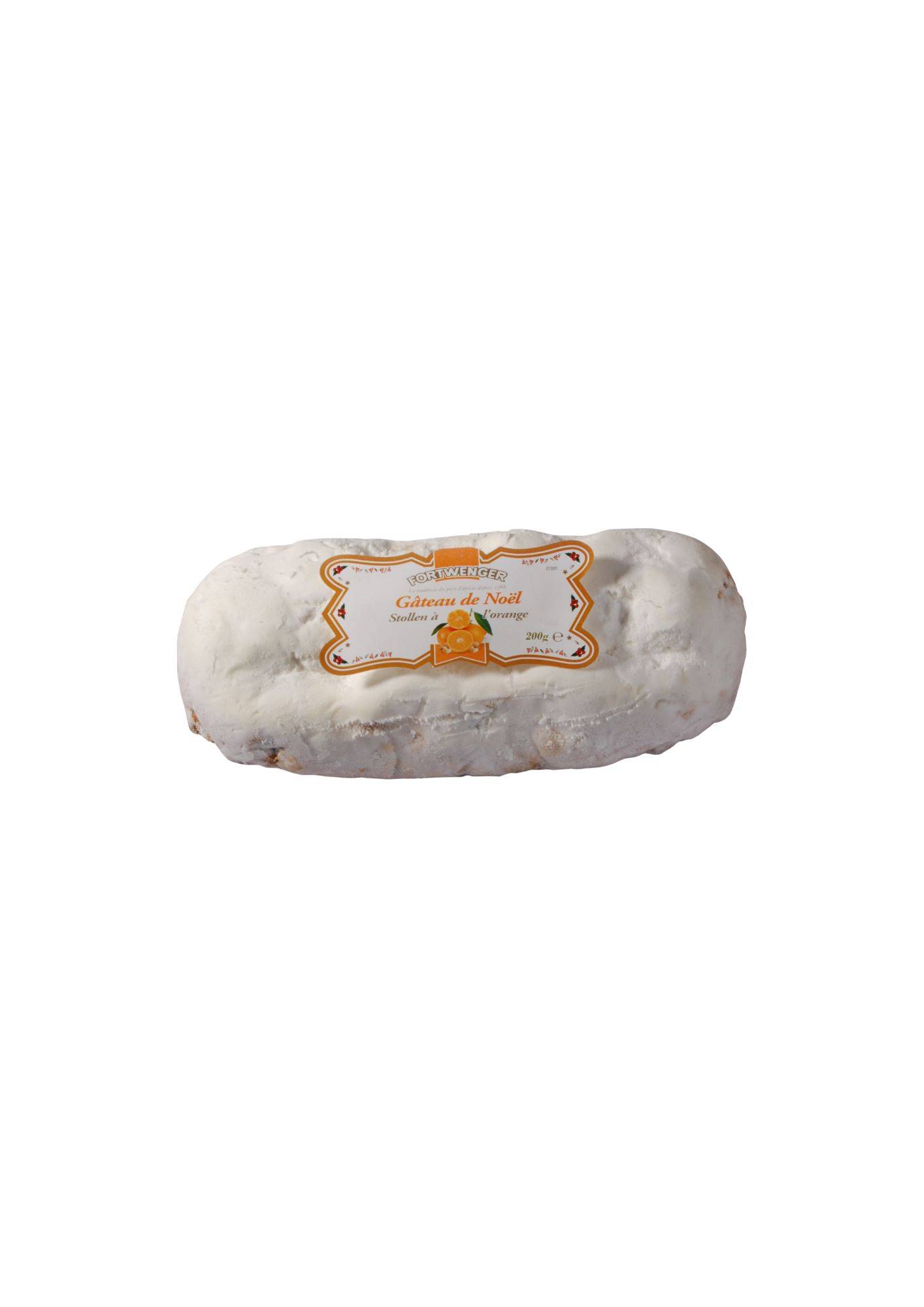 Fortwenger - Stollen con pasta de almendra y naranja 200 g - Fortwenger