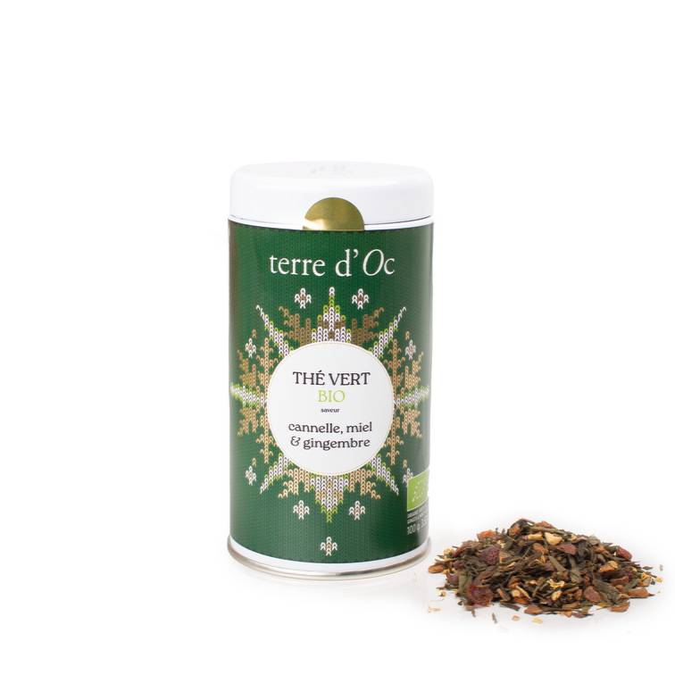 Terre d'Oc - Té verde jengibre canela 100 g - Terre d'Oc - Imagen 1