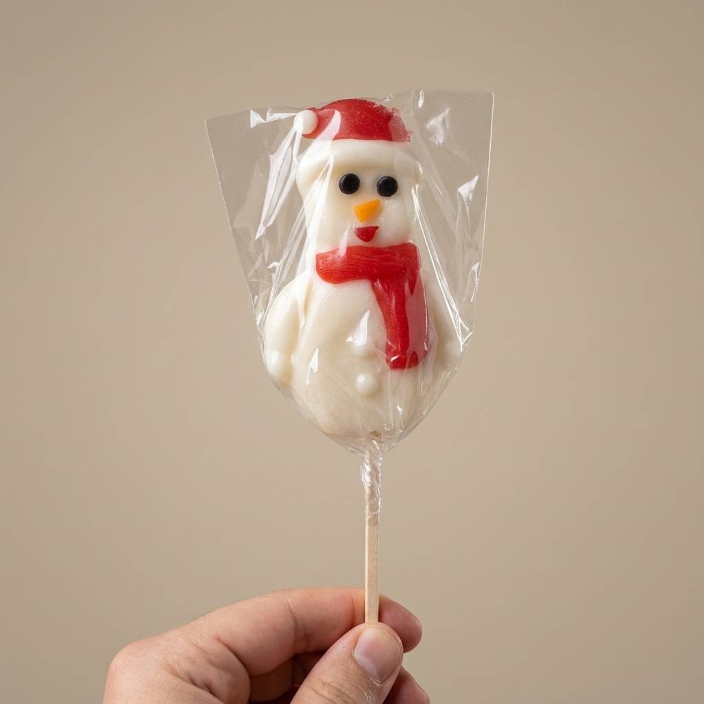Les Gourmandises de Sophie - Piruleta Muñeco de nieve 50 g - Las Delicias de Sophie