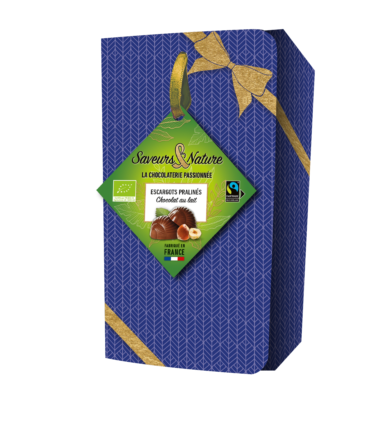 Saveurs et Nature - Ballotin de caracoles praliné de chocolate con leche 147 g - Saveurs et Nature