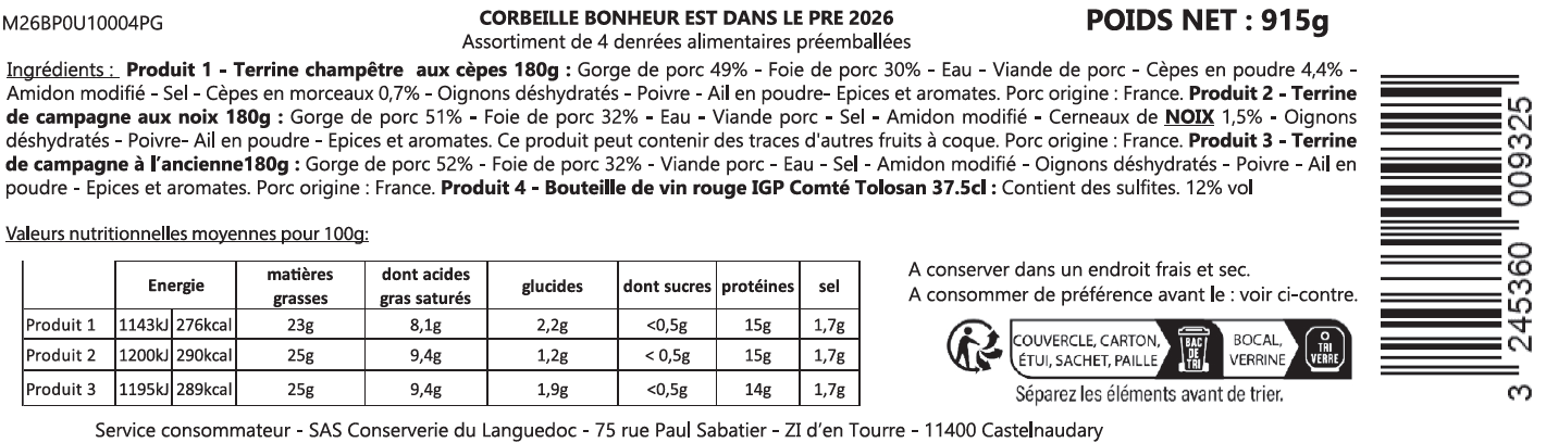 Près des Gourmets - Coffret "Le bonheur est dans le prè" - Près des Gourmets - Image 2