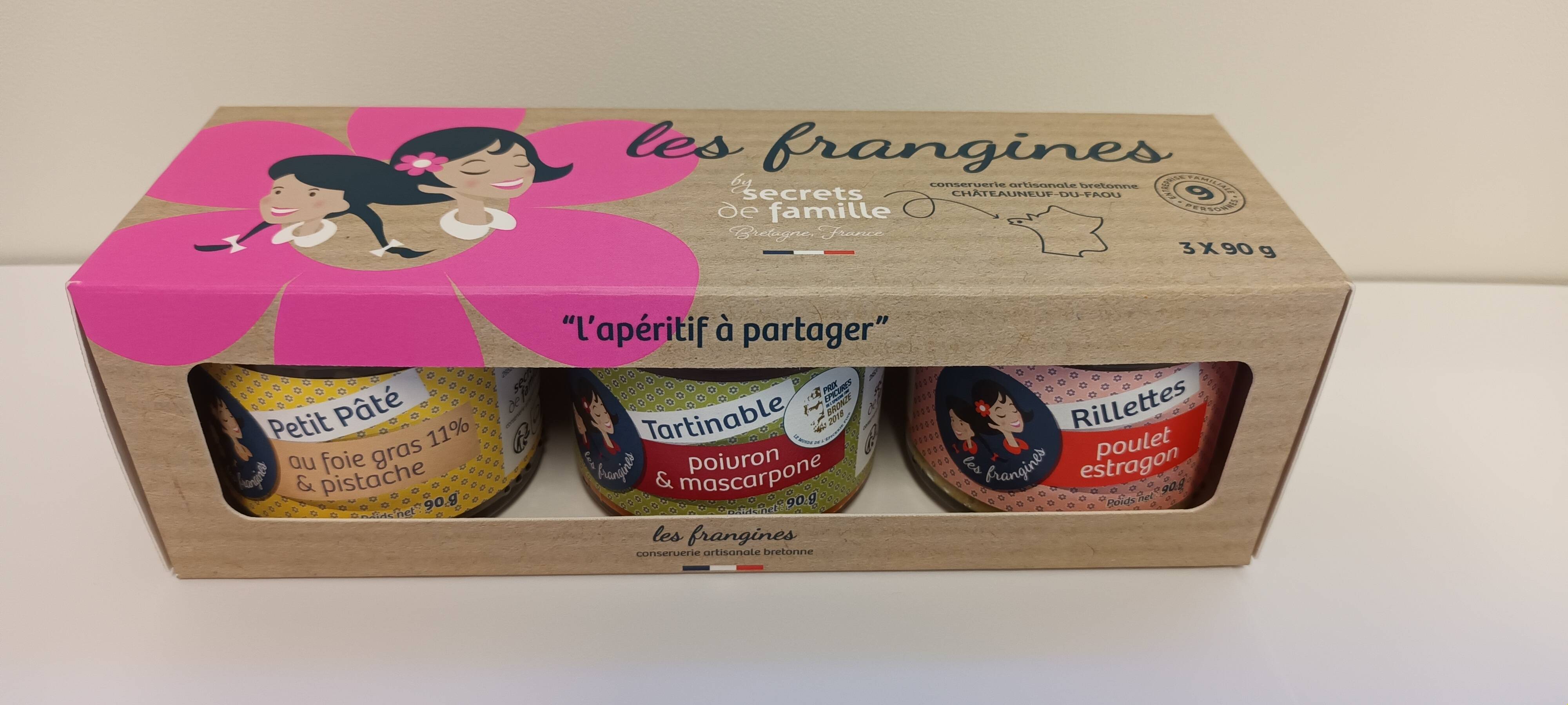 Les Frangines - Caja de 3 verrines - Les Frangines
