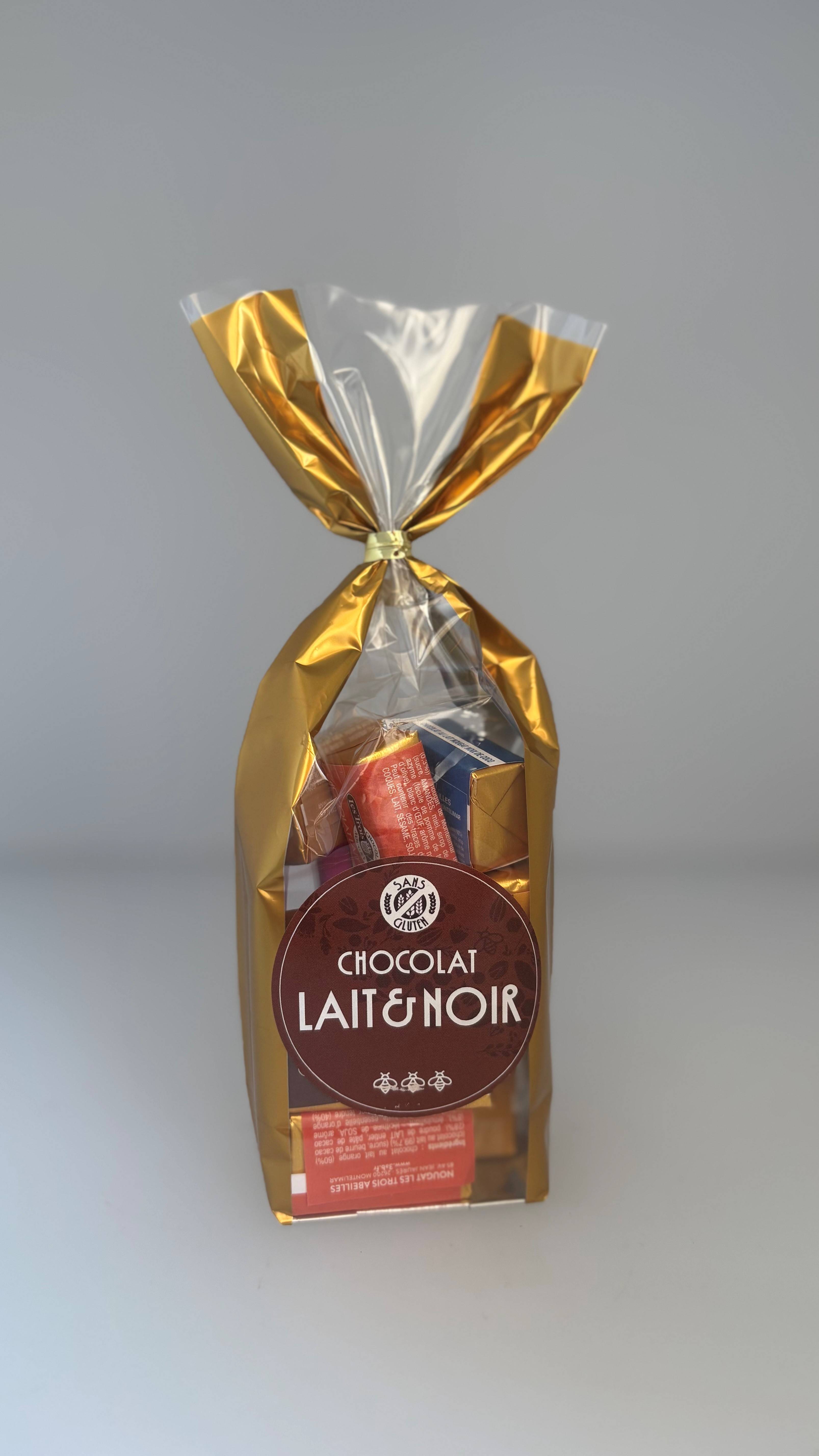 Les Trois Abeilles - Sachet de chocolat au nougat tendre 150 g - Les Trois Abeilles