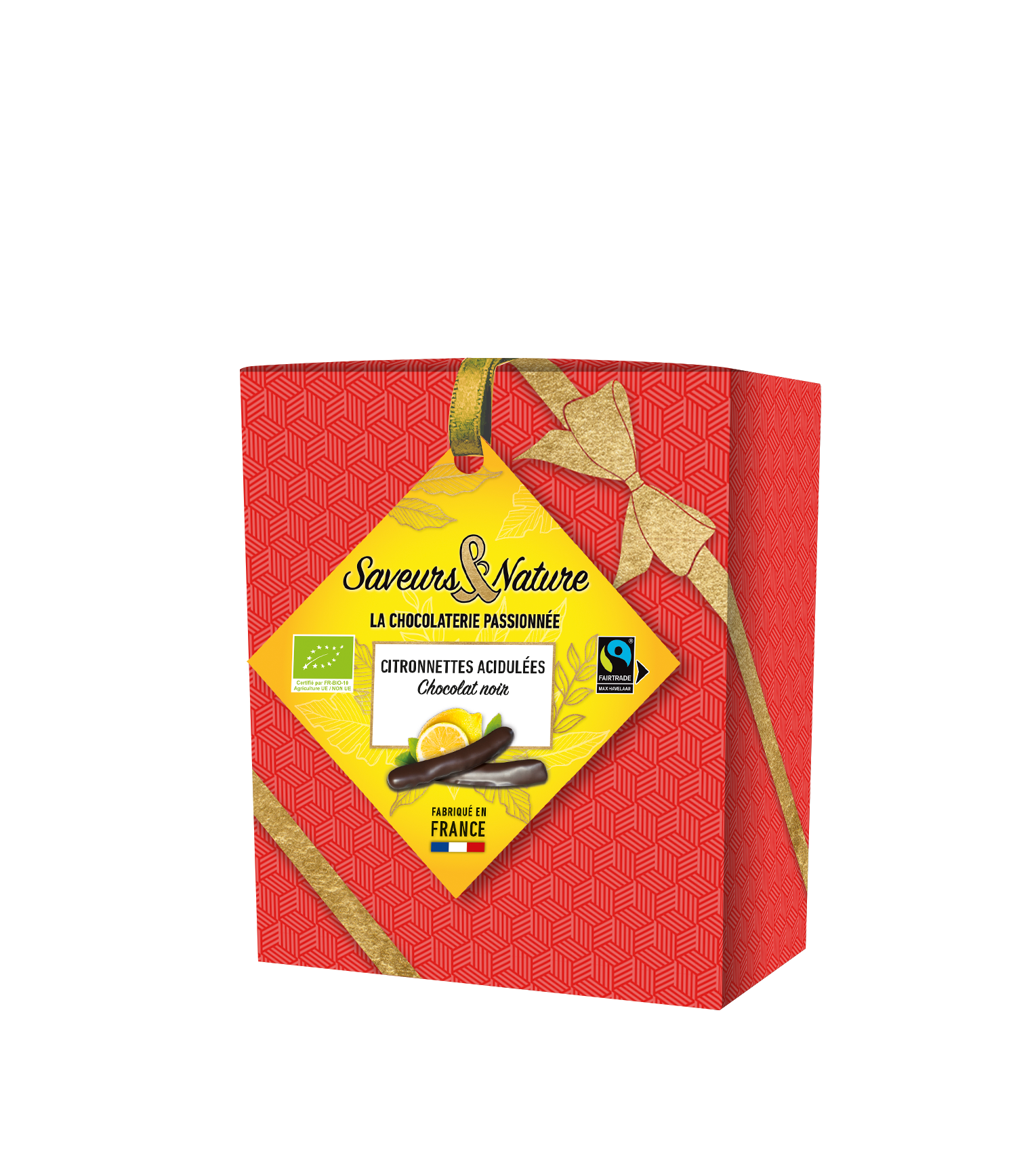 Saveurs et Nature - Citronnettes enrobées de chocolat noir 125 g - Saveurs et Nature