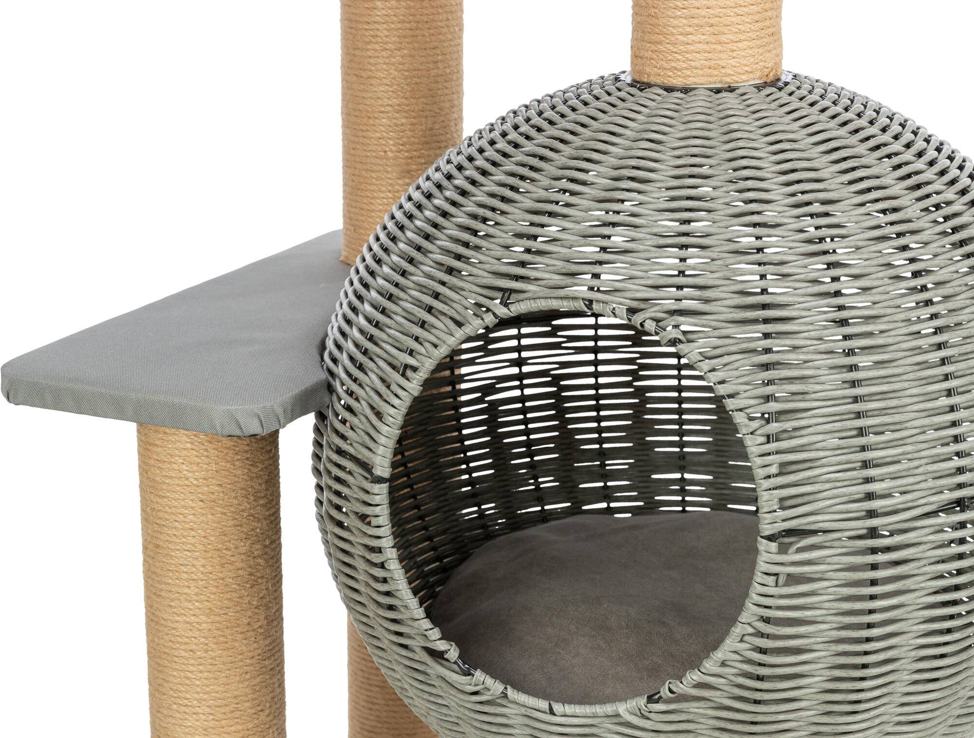 Trixie - TRIXIE Árbol para gatos de exterior Amalia, grande, 143 cm, gris - Imagen 5